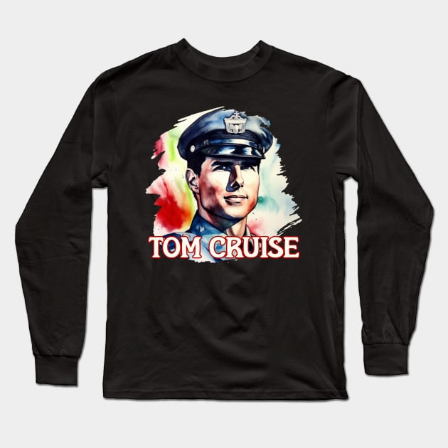 Tom Cruise Long Sleeve T-Shirt by Pixy Official